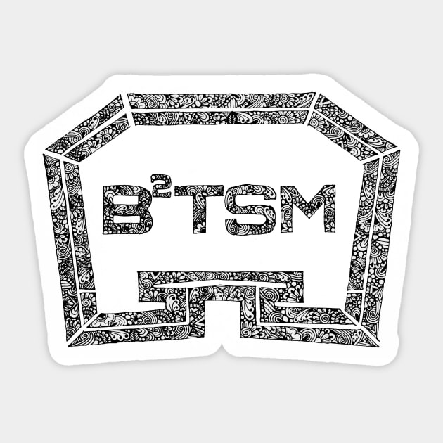 B²TSM Zentangle Logo Sticker by TheHermitCrab